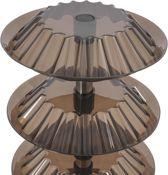 5-Tier Polish Carousel, 120-Bottle Cosmetic Tower w/Stainless Steel Core - Image 4
