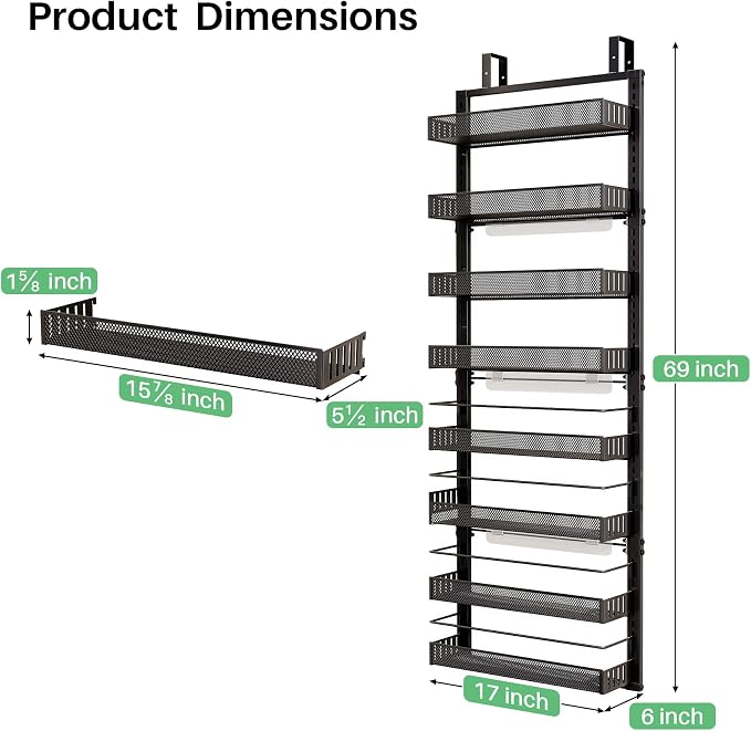 SNTD Over the Door Pantry Organizer - Image 7