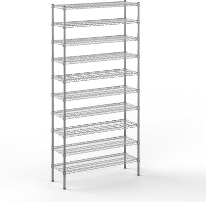 14" Deep x 42" Wide x 86" Height Wire Shelving Kit | 10-Tier | NSF Commercial by Regal+Altair
