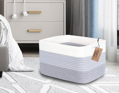 COMFY-HOMI Cotton Rope Woven Basket - Image 2