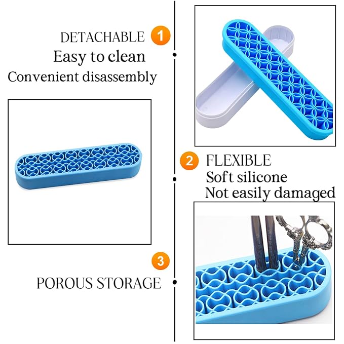 TANG SONG 1 PC Silicone Make up Brush Holder Cosmetic Storage Box Desktop - Image 4
