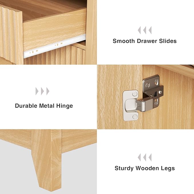 Vabches Modern Sideboard Buffet Cabinet - Image 8