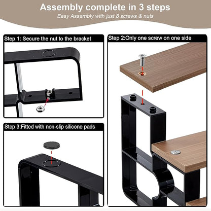 4 Tier Cologne Organizer for Men, Wooden Perfume Organizer Stand, Waterproof - Image 7