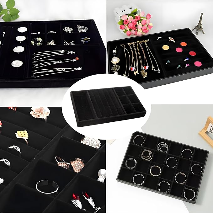 Velvet Jewelry Organizer Tray - Image 5