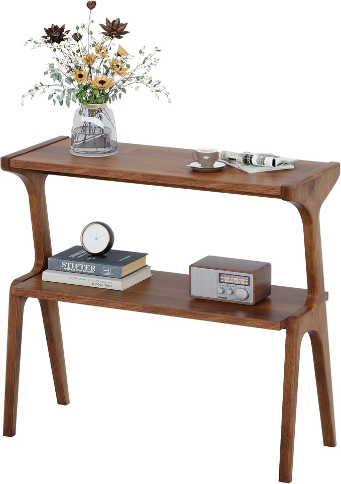 Solid Wood End Table, 2-Tier Side Table - Image 8