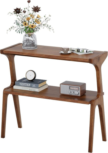 Solid Wood End Table, 2-Tier Side Table - Image 8
