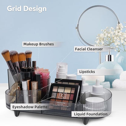 Cosmetic Makeup Storage Organizer, Countertop Makeup Perfume, Rotating Makeup - Image 2