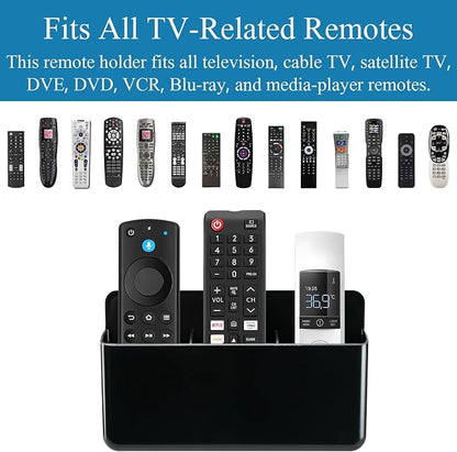 3 Slot Remote Control Holder Wall TV Remote Holder Self Adhesive Marker Holder - Image 7