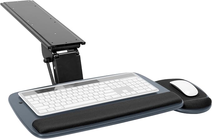 Mount-It! Under Desk Keyboard Tray, Adjustable Slide-Out Keyboard & Mouse by Mount-It