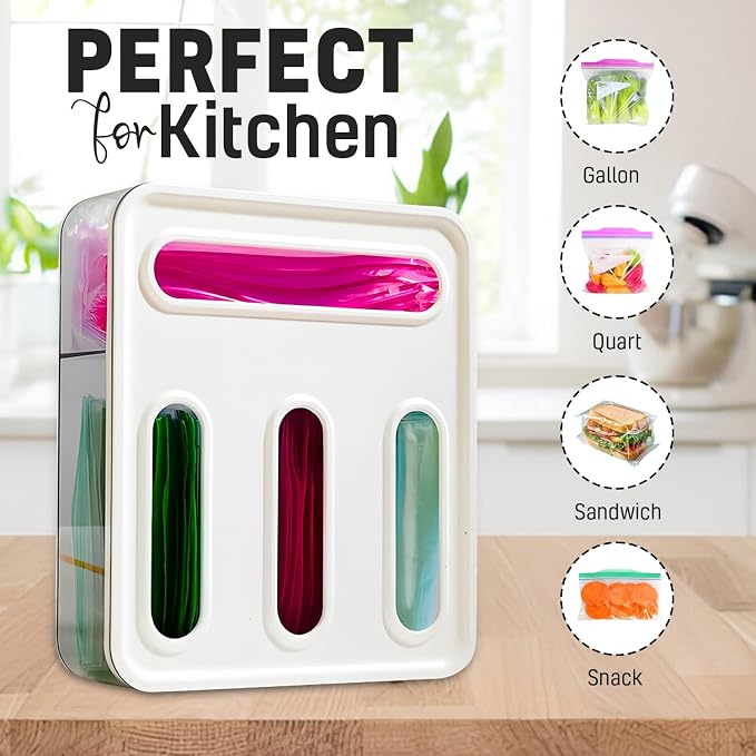 HIMUS Food Storage Bag Organizer - 4 in 1 Plastic Baggie Organizer - Image 9