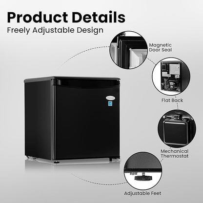 ROOMWELL E-Star 1.7 Cu Ft Mini Fridge - Image 3