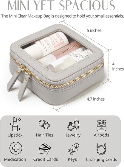 Popvibe Clear Makeup Bag Travel Cosmetic Case Transparent Toiletry Bag - Image 4