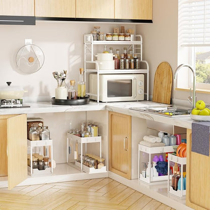 Simple Trending Under Sink Organizer 2 Pack, Sink Pull-Out Sliding Storage - Image 6