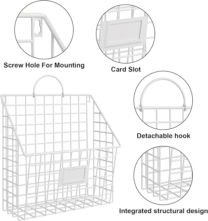 4 Packs Hanging Wall File Organizer - Image 6