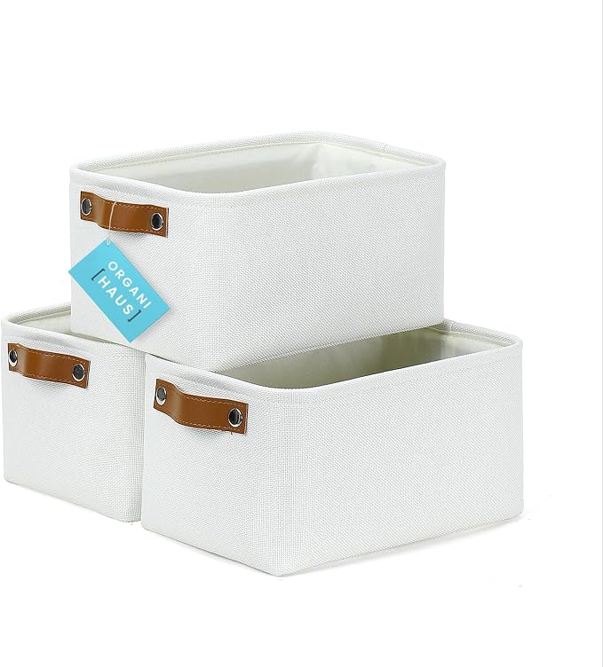 OrganiHaus Small Fabric Storage Baskets by OrganiHaus