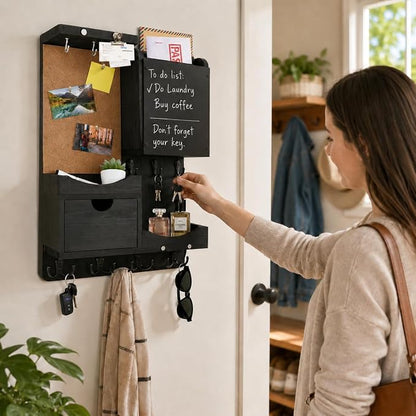 Key Holder Wall Mount, Mail Organizer Key Holder - Image 3