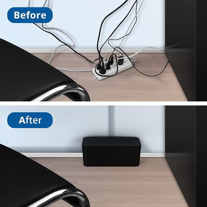 ZhiYo Cable Management Box Black, Cord Hider Box to Conceal Power Strips on - Image 5