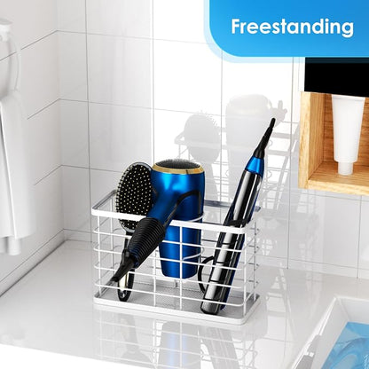 Agotglmi Hair Tool Organizer, Dryer Holder, 3 in 1 Blow Bathroom Organizer Wall - Image 5
