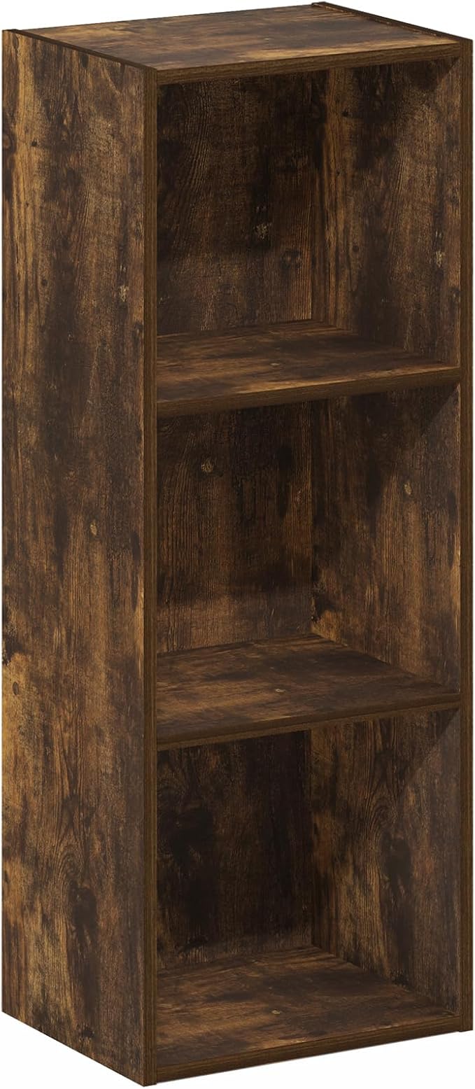 Furinno LUDER Book Shelf, 3-Cube Bookshelf, Bookcase - Image 5
