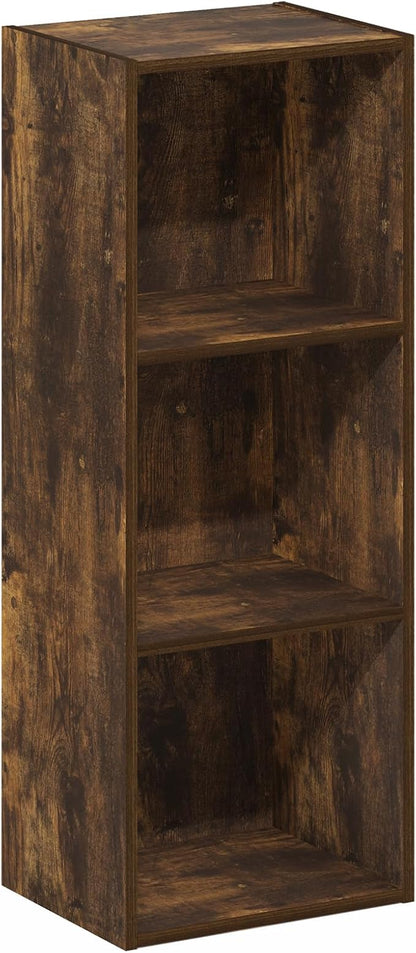 Furinno LUDER Book Shelf, 3-Cube Bookshelf, Bookcase - Image 5