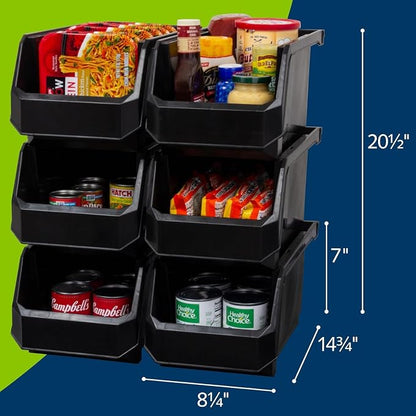Plastic Containers for Organizing and Storage Bins for Closet, Garage or Pantry - Image 3