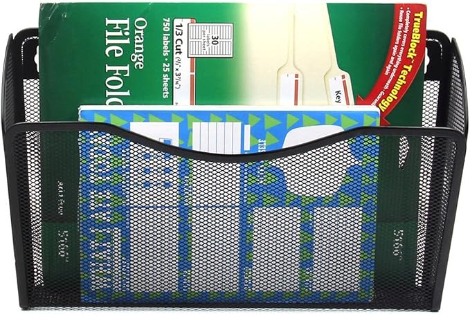 EASEPRES 3 Single Pocket Mesh Hanging File Organizer, Vertical Wall Mounted - Image 6
