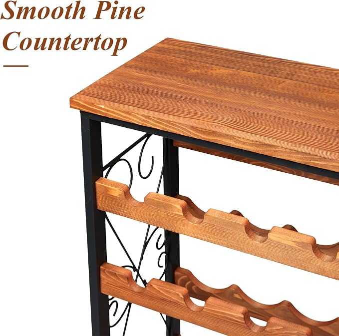 Sonyabecca 48 Bottle Wine Rack Freestanding Floor - Image 3