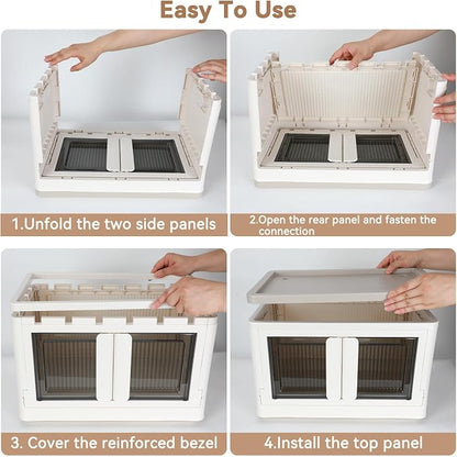 Storage Box, Collapsible Cabinet, 8.4 Gallon Each One, 2 Packs, Useful Box - Image 4