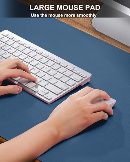 Desk mat Large, Leather Desk Pad Protector, Office Desk Mat, Mouse Pad - Image 3