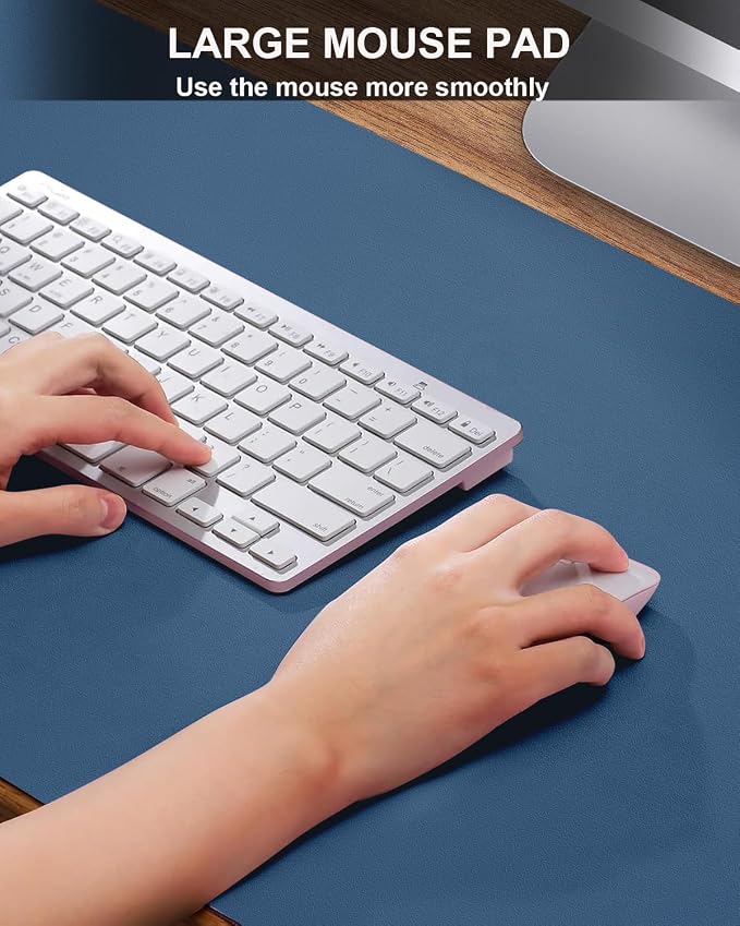 Large Desk mat, Leather Desk Pad Protector, Office Desk Mat, Mouse Pad - Image 3