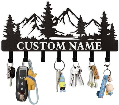 Personalized Custom Mountain Theme Key Holder by Dyoart