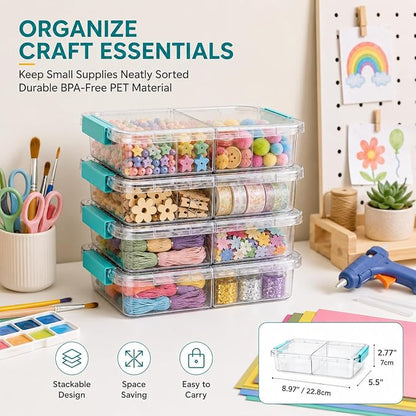 Vtopmart 8 Pack Clear Pencil Box - Image 6