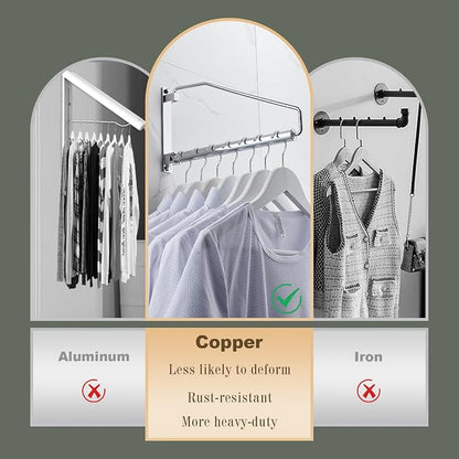 NEWRAIN Laundry Hanger, Wall Mounted Clothes Hanger - Image 5