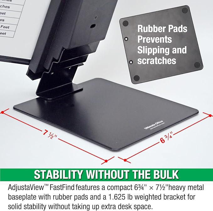 Ultimate Office AdjustaView FastFind 10-Pocket Desktop Reference Display - Image 6