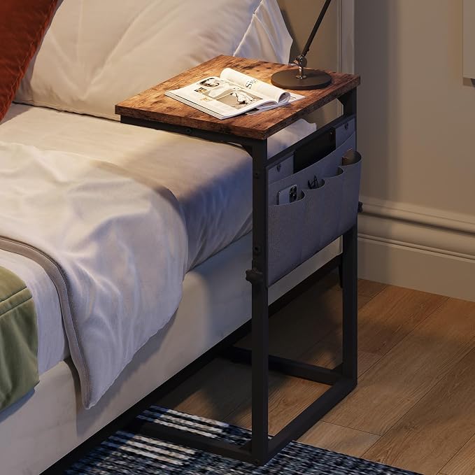 HOOBRO C Shaped End Table, 29.5’’ Adjustable Height Side Table - Image 2
