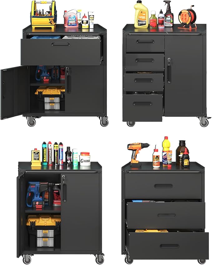 Metal Tool Cabinet, Garage Storage Cabinet System, Wall Cabinet & Locking by VIYET