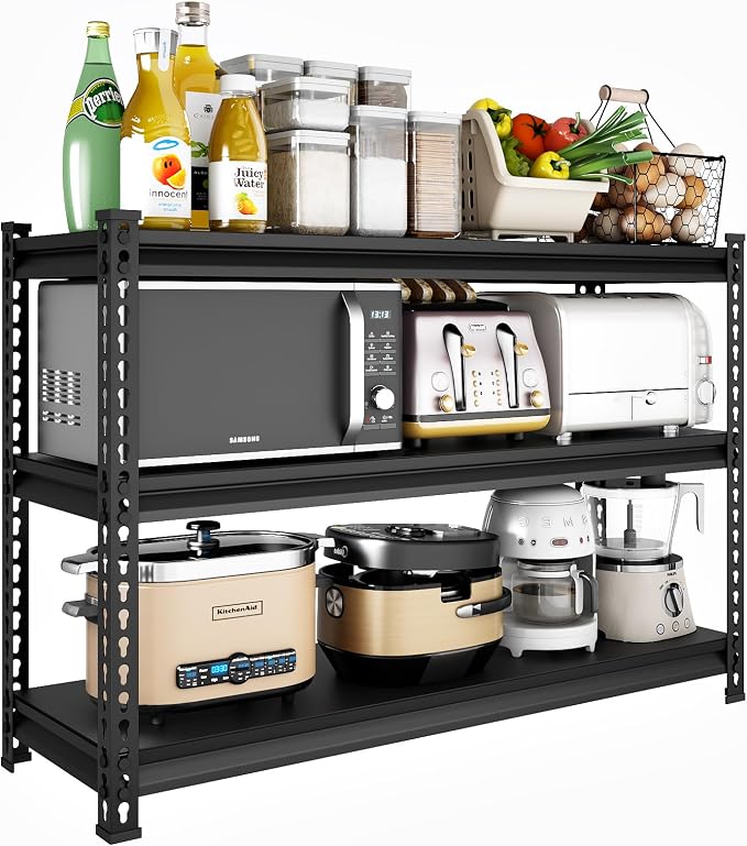 48" W Garage Shelving Heavy Duty, 1500LBS Loads Adjustable Garage Storage - Image 8
