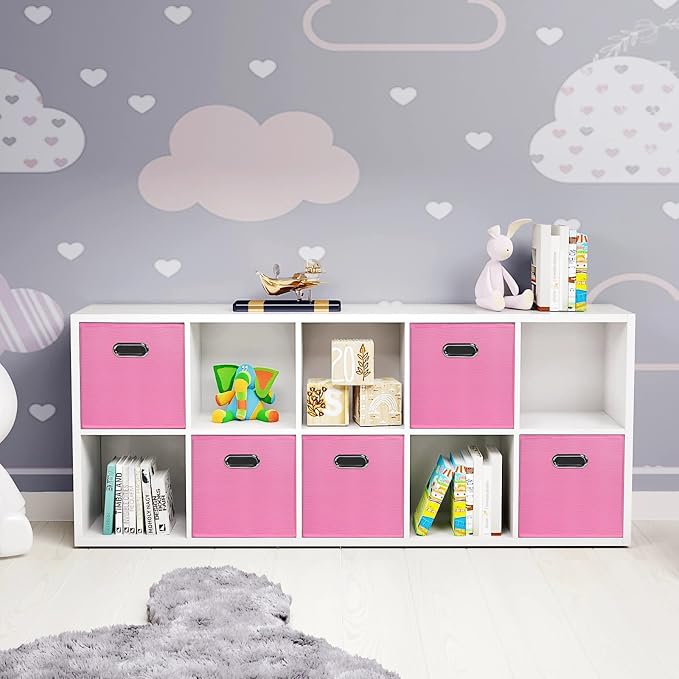 Fabric Cloth Storage Bins, Fabric Cube Bins Organizer - Image 4