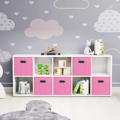 Fabric Cloth Storage Bins, Fabric Cube Bins Organizer - Image 4