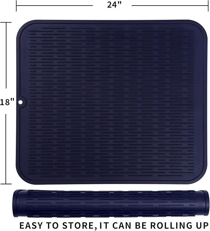 Silicone Dish Drying Mat for Multiple Usage, Easy clean, Eco-friendly, - Image 2