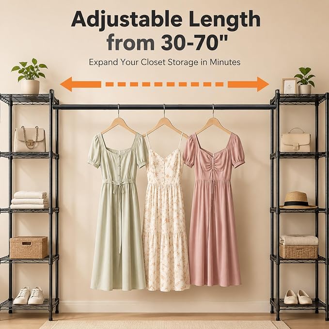 Adjustable Expandable Closet Rod - Image 6