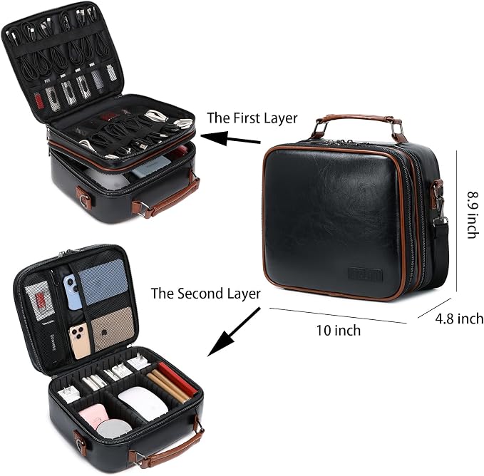 KYALOU Electronics Travel Organizer, Large Electronic Accessories Cable Case - Image 3