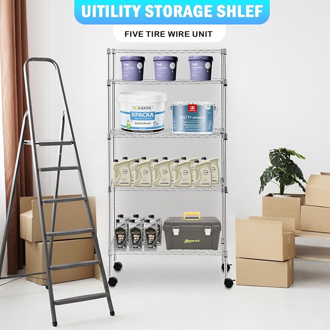 PayLessHere | 5-Tier Wire Shelf - Image 3