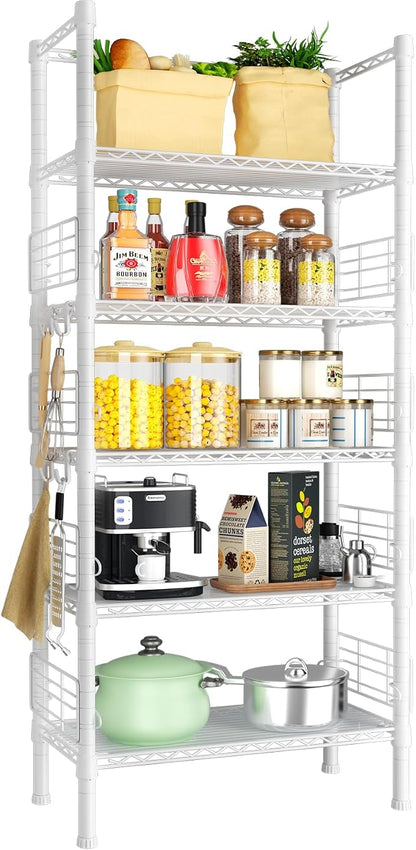 FUTASSI Metal Storage Rack, Storage Organizer Shelves by FUTASSI
