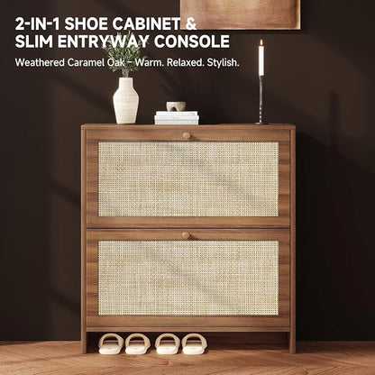 Nicetree Shoe Storage Cabinet for Entryway, Slim Shoe Rack - Image 3