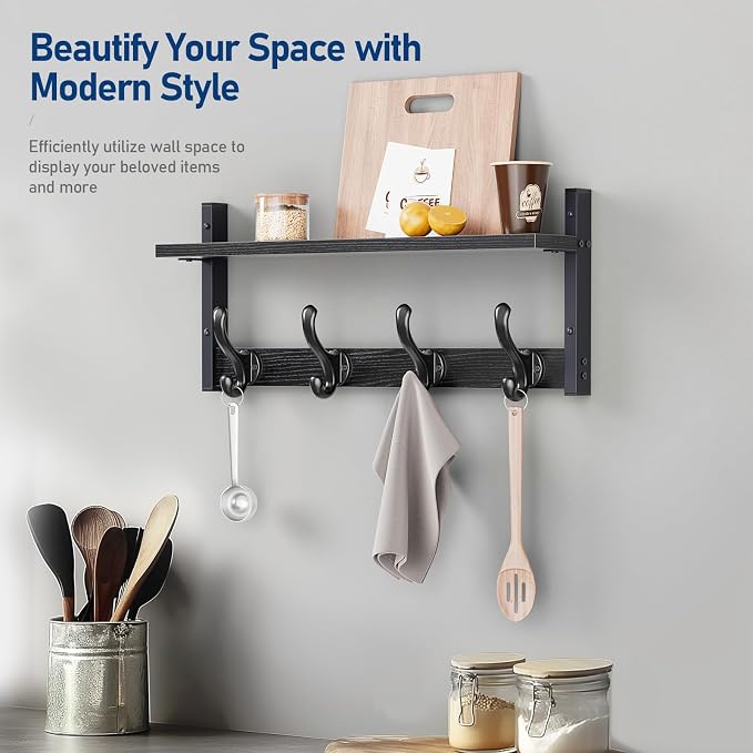 Tatub 20" Rustic Coat Rack Wall Mount - Image 6