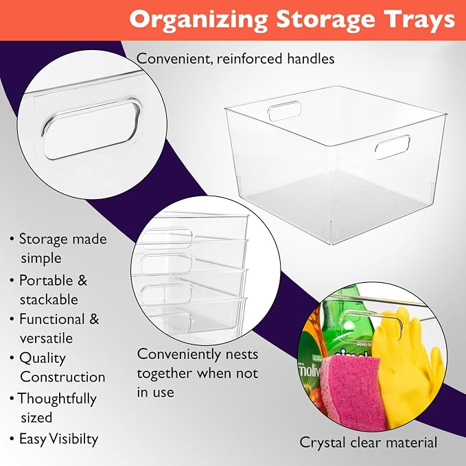 ClearSpace XL Clear Plastic Storage Bins - Image 4