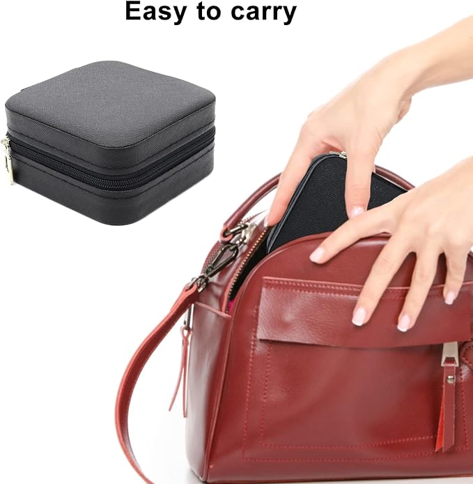 KEINE MARKE Small Jewelry Box, Travel Portable Jewelry Case - Image 6
