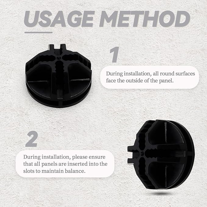 Bonsicoky 64 Pcs Black Plastic Connector - Image 4