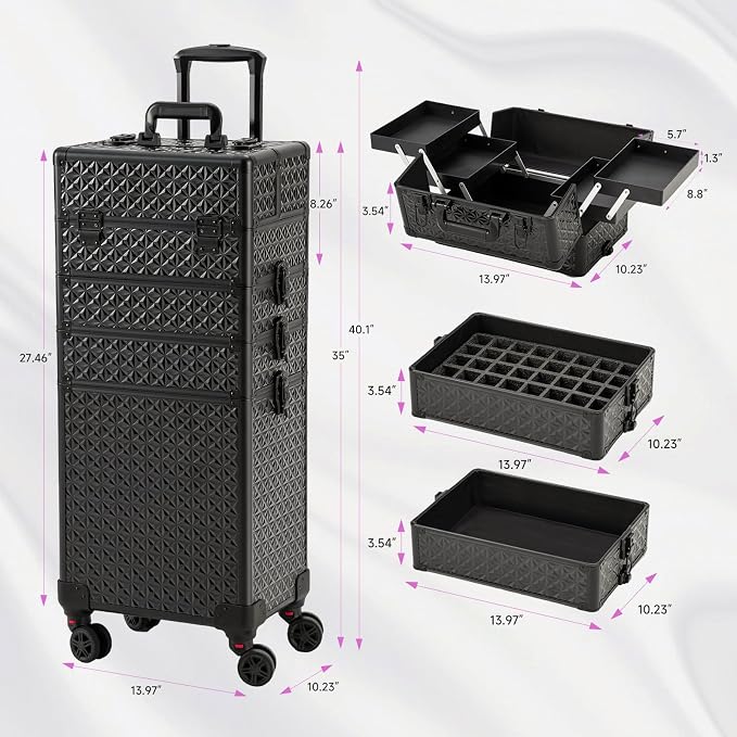 Leeora&Leekoo Portable Multi-Storey Nail Case - Image 2